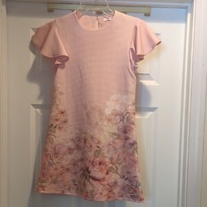 Next Pink Floral Kids Dress